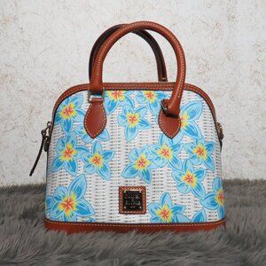 Dooney & Bourke Plumeria Domed Satchel (Sky Blue)